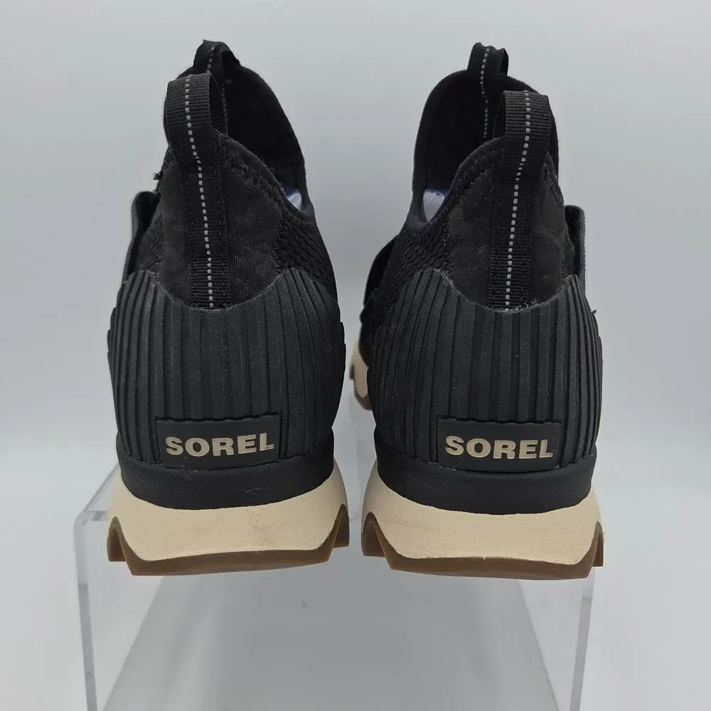 Sorel Kinetic NL3374-010 Women's Black Sneak Slip On Sneaker Shoes Size 10.5 EUC